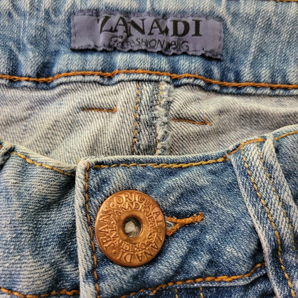 Zanadi Bootcut Jeans Embellished Pockets Sz 8